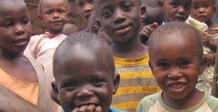 Group of children smiling