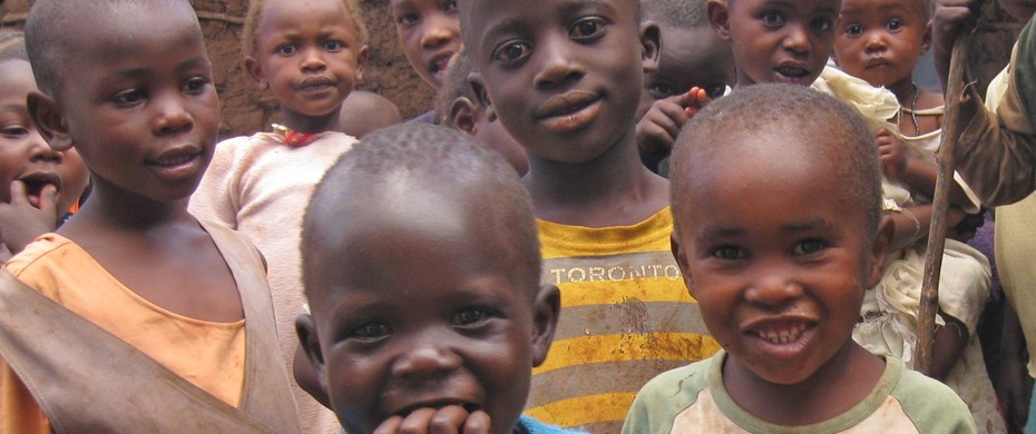 Group of children smiling