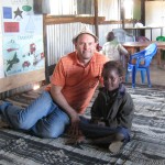 IMG_4027 Wambui hanging out with Ameena Project volunteer Craig Prins